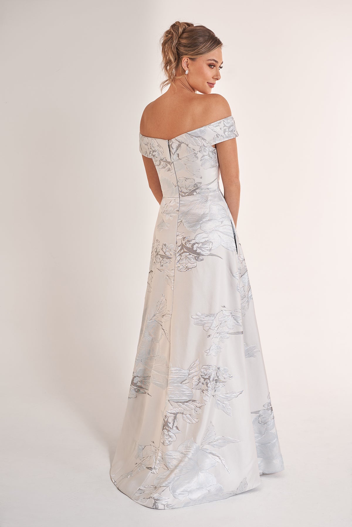 Jade Couture K278069 Off Shoulder A-Line Mikado Gown