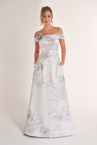 Jade Couture K278069 Off Shoulder A-Line Mikado Gown