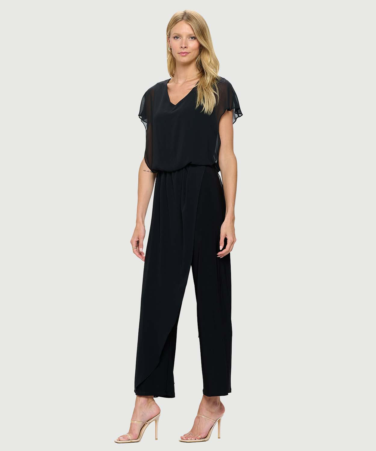 Last tango jumpsuit with chiffon overlay online