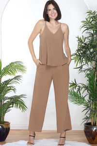 Airflow Cami | Mocha, Black