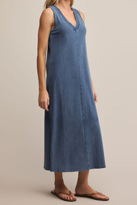 Palisades Jersey Denim Dress | Vintage Indigo