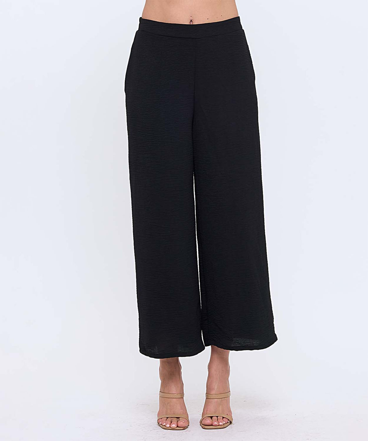 Wide Leg Pant with Elastic Waist Band | Multiple Colors