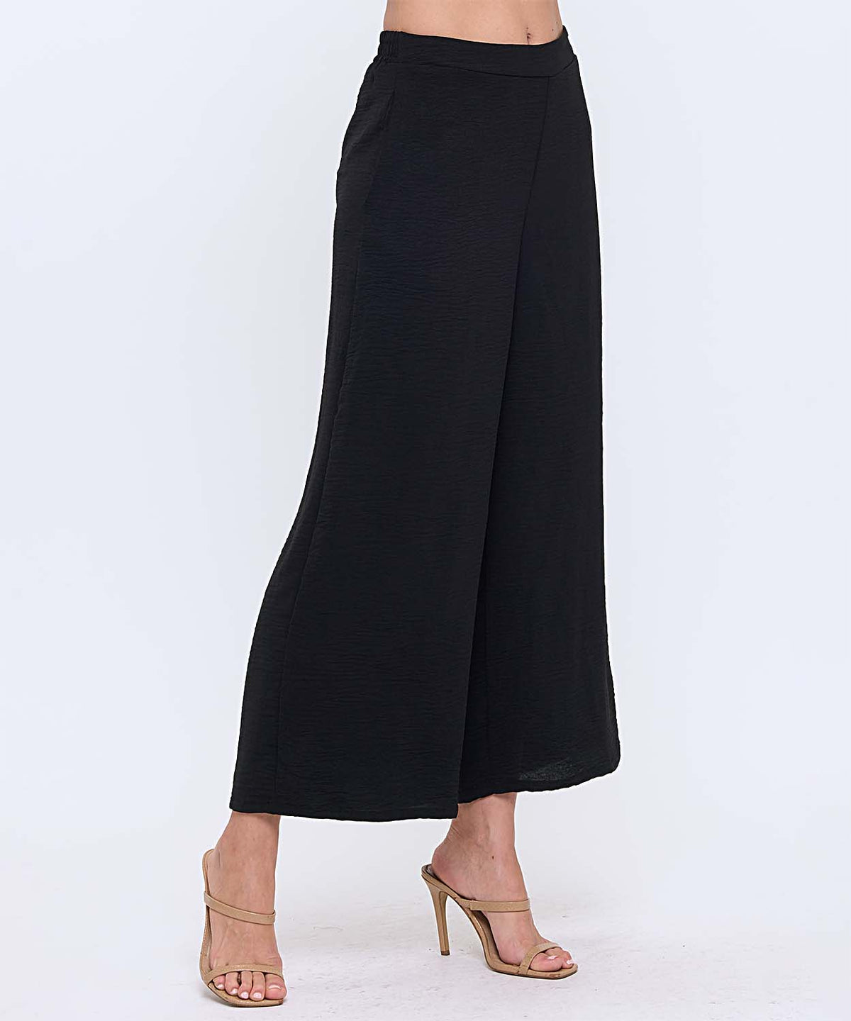 Wide Leg Pant with Elastic Waist Band | Multiple Colors