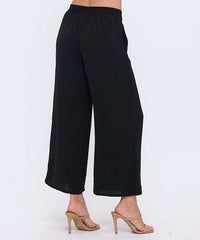 Wide Leg Pant with Elastic Waist Band | Multiple Colors