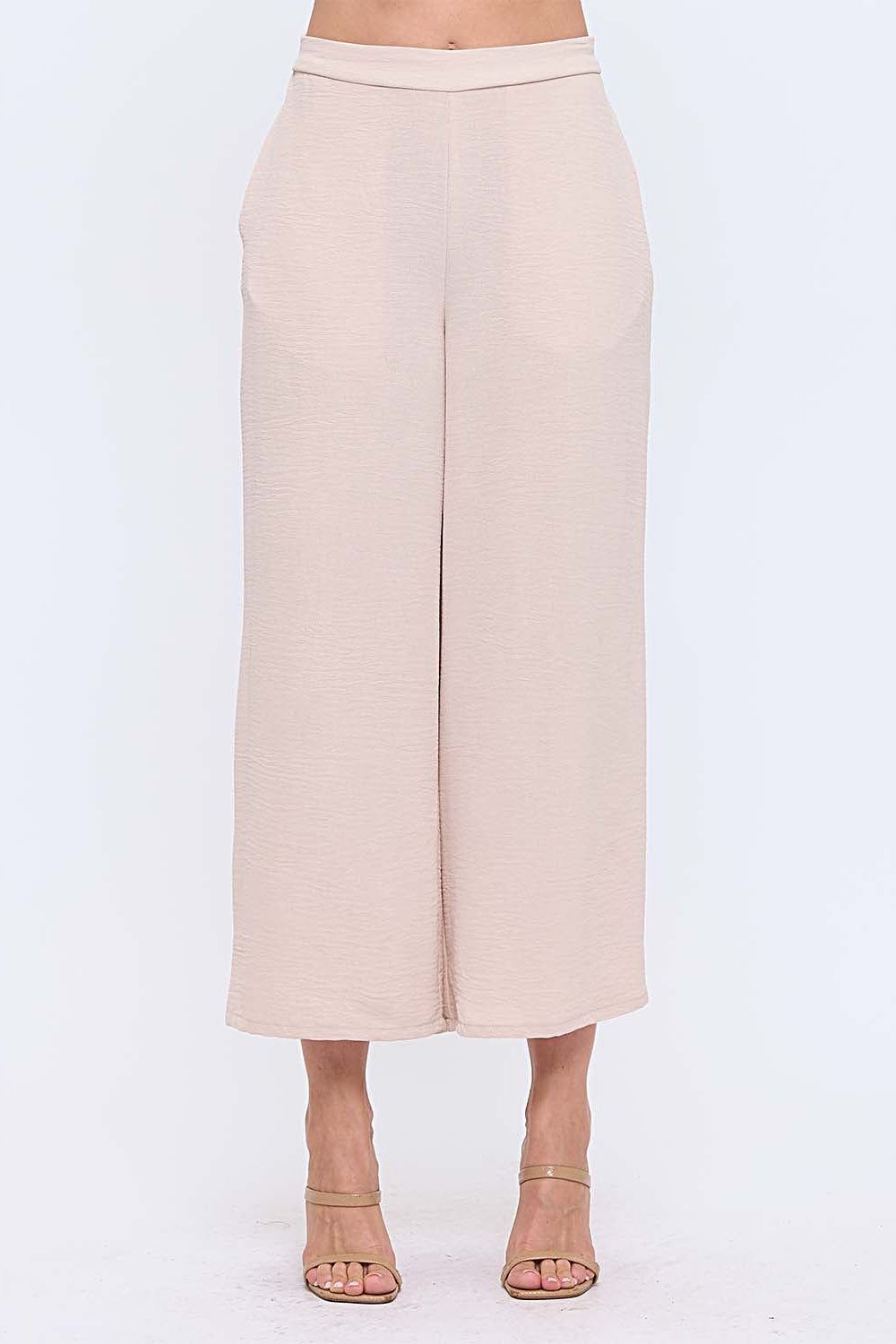 Wide Leg Pant with Elastic Waist Band | Multiple Colors