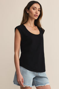 Per Diem Slub Top | Tiki, Black, White