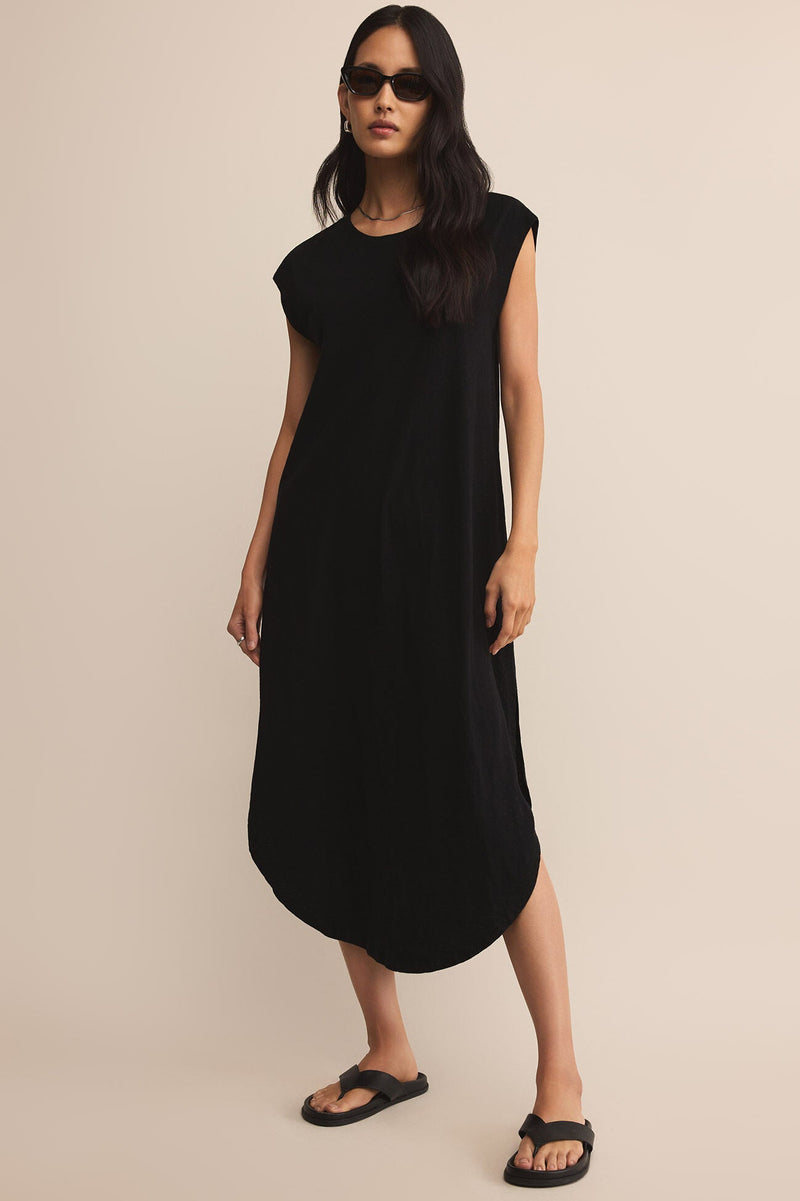 Calabasas Midi Dress | Hunter Green, Black Calabasas Midi Dress | Hunter Green, Black