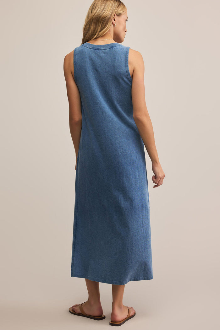 Palisades Jersey Denim Dress | Vintage Indigo