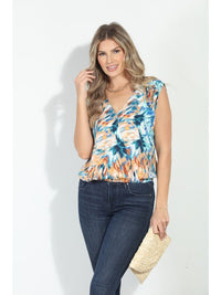 SHIRRED SHOULDER TOP