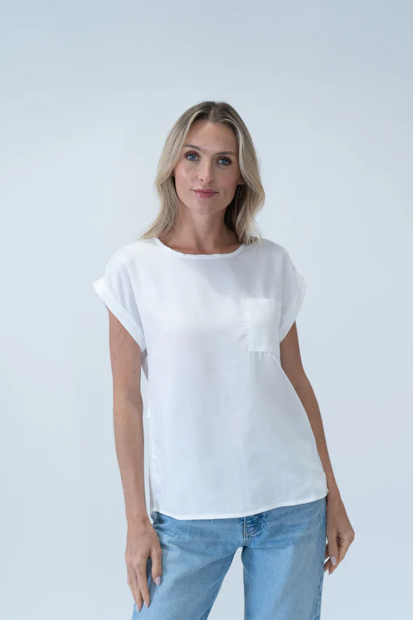 Chelsea Pocket Blouse | Ivory