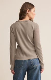Arlet Mini Thermal Top | Monstera, Soft Ecru, White, Smoked Heather