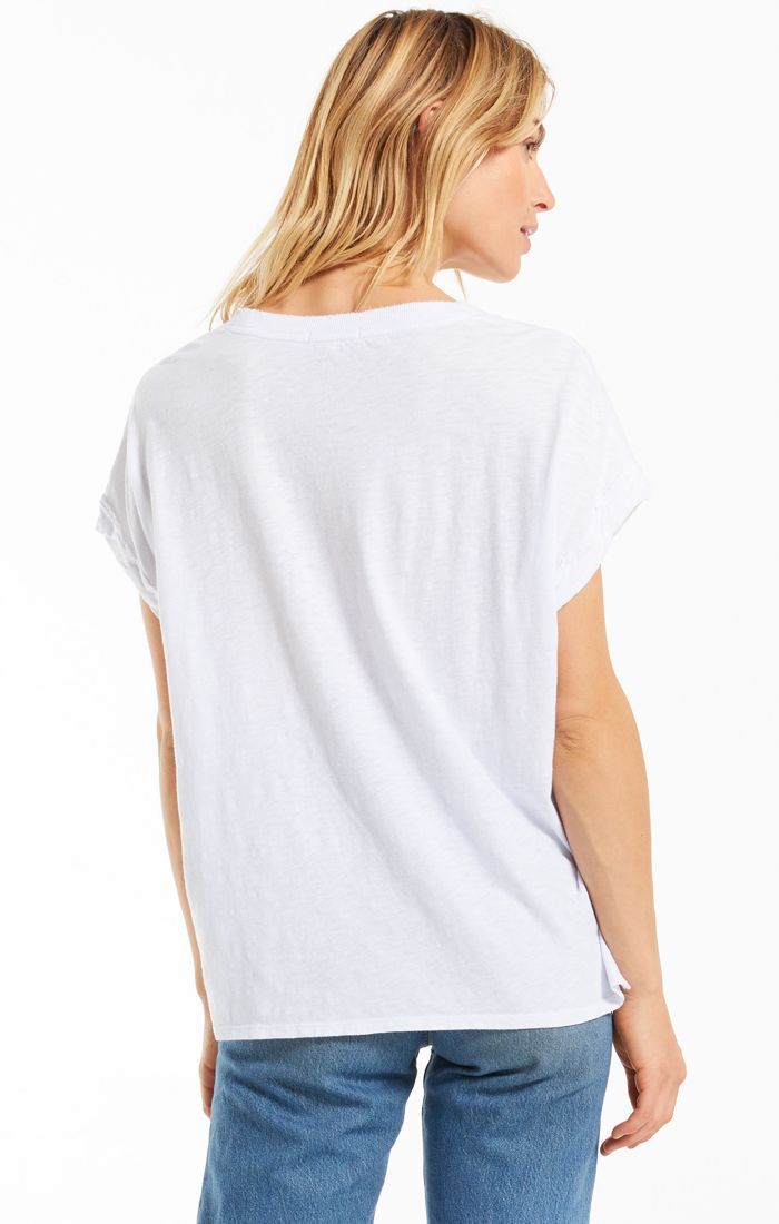 Z Supply Farren Slub Weekender Tee | Black, Lavender, White