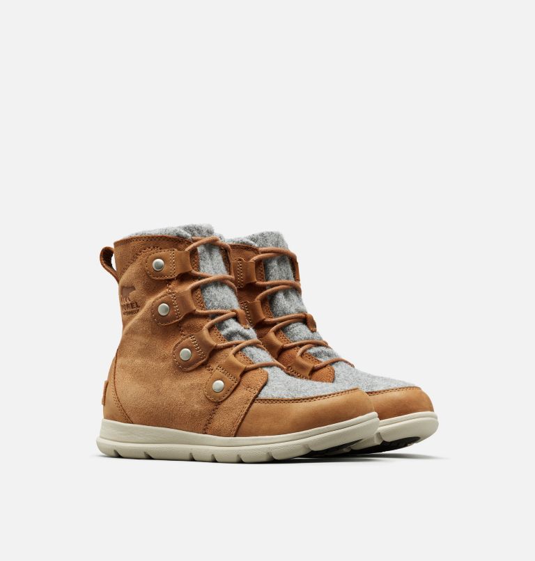 "Explorer Joan" Lace Up All Weather Boot | Camel, Quarry