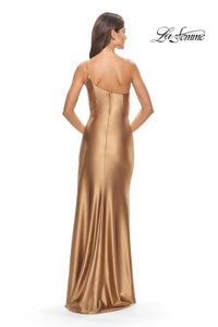 La Femme 31391 One Shoulder Liquid Jersey Gown