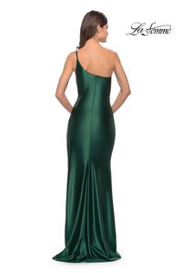 La Femme 31391 One Shoulder Liquid Jersey Gown