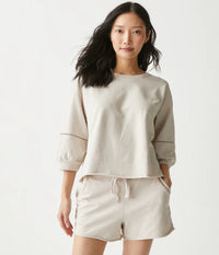 Indira Elbow Sleeve Pullover | Cement