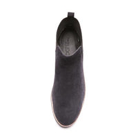 Italian Suede Pull-On Boot | Navy