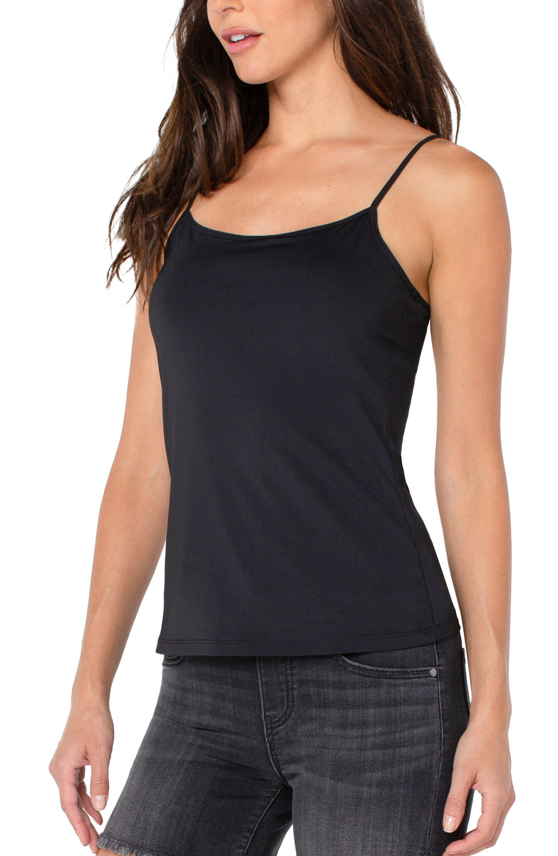 Liverpool Knit Basic Camisole Top | Black, Nude