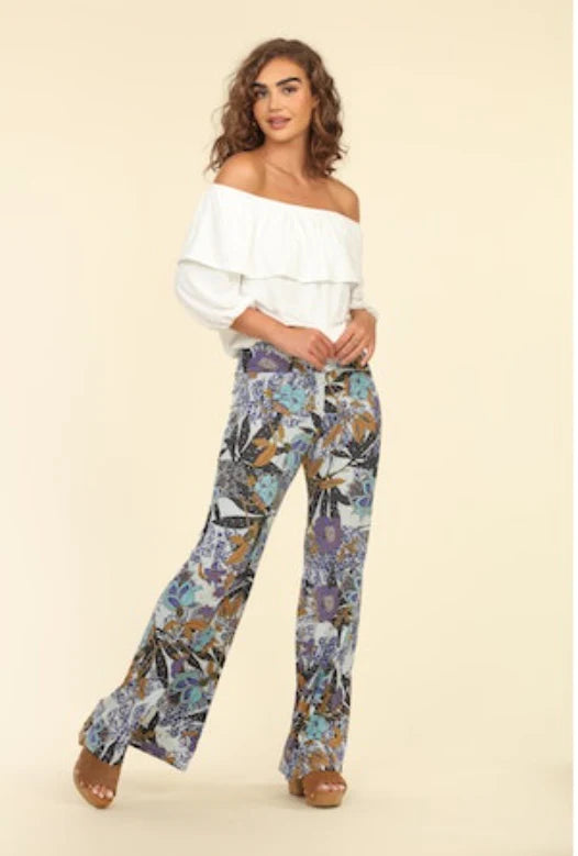 Wide  Leg Pant With Waist Band | Stefano