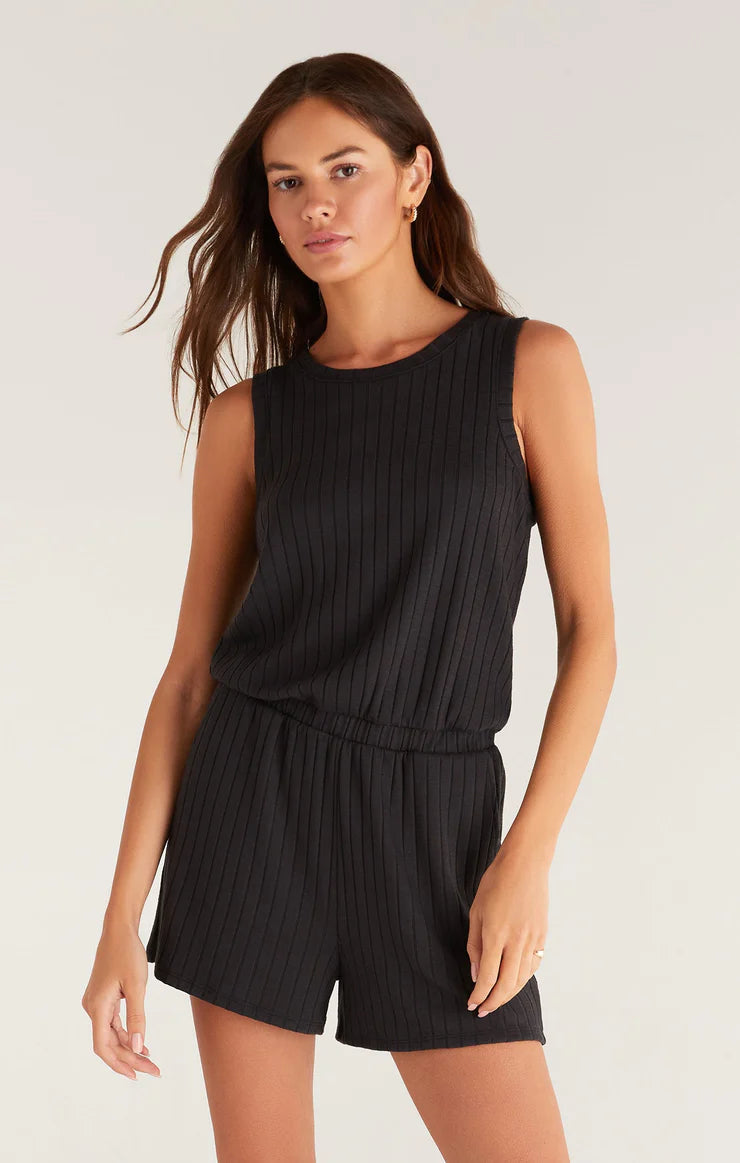 Sun Tanned Romper | Black | Otter