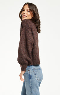 Kersa Melange Sweater | Crimson