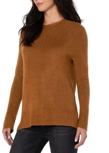 Raglan Sweater With Slits | Autumn Heather