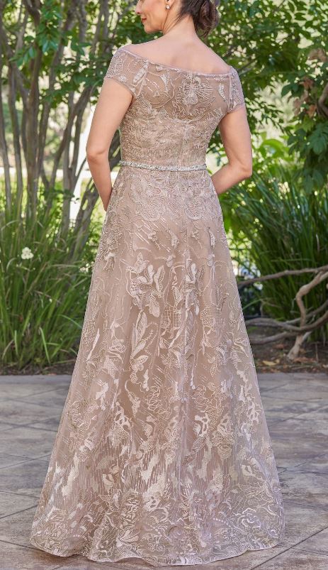 Jade Couture K258030 Embroidered Lace Aline Gown