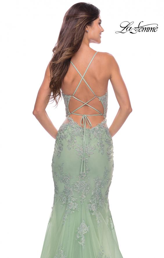 La Femme 31598 Mermaid Tulle/Lace Bodice Gown